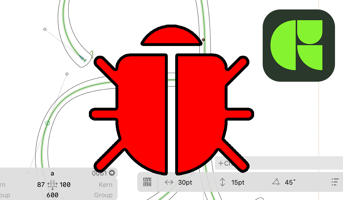 Fight the troubles and overcome the most common problems with LTTR/INK plugin for Glyphs.