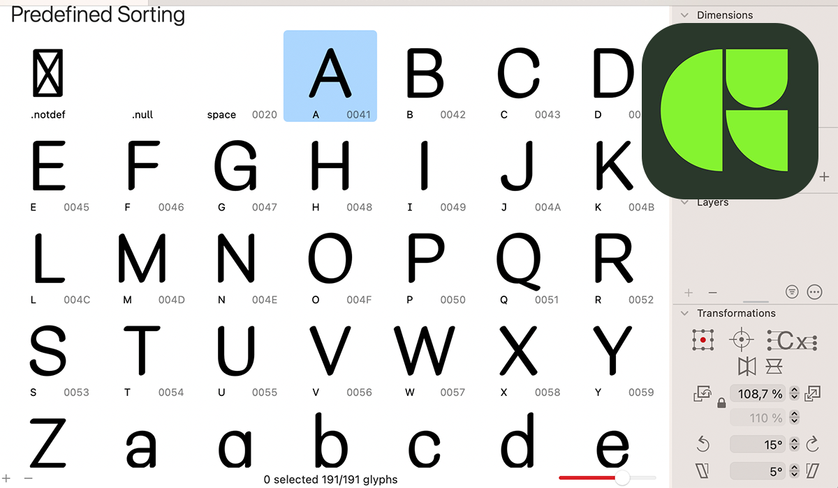 Learn how to produce stroke skeleton based fonts made with LTTR/INK and Glyphs